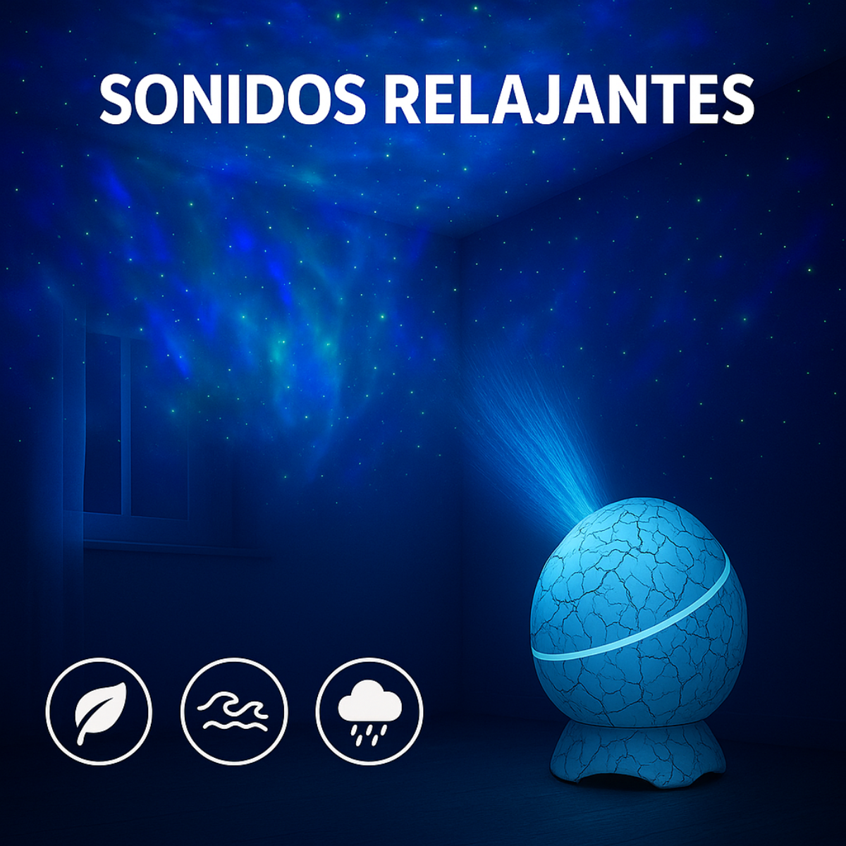 Proyector de galaxia huevo dinosaurio