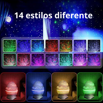 Proyector de galaxia huevo dinosaurio